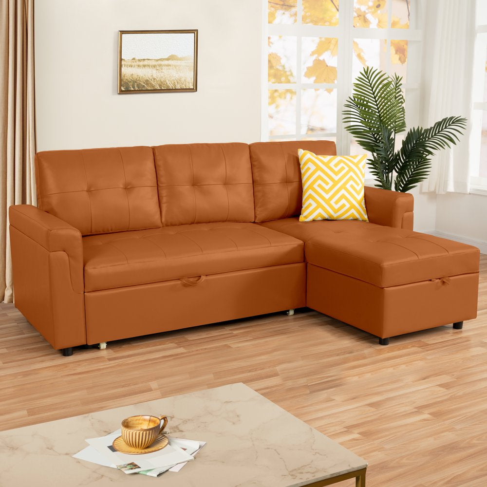 Reversible Sleeper Sectional with Chaise and Storage-0
